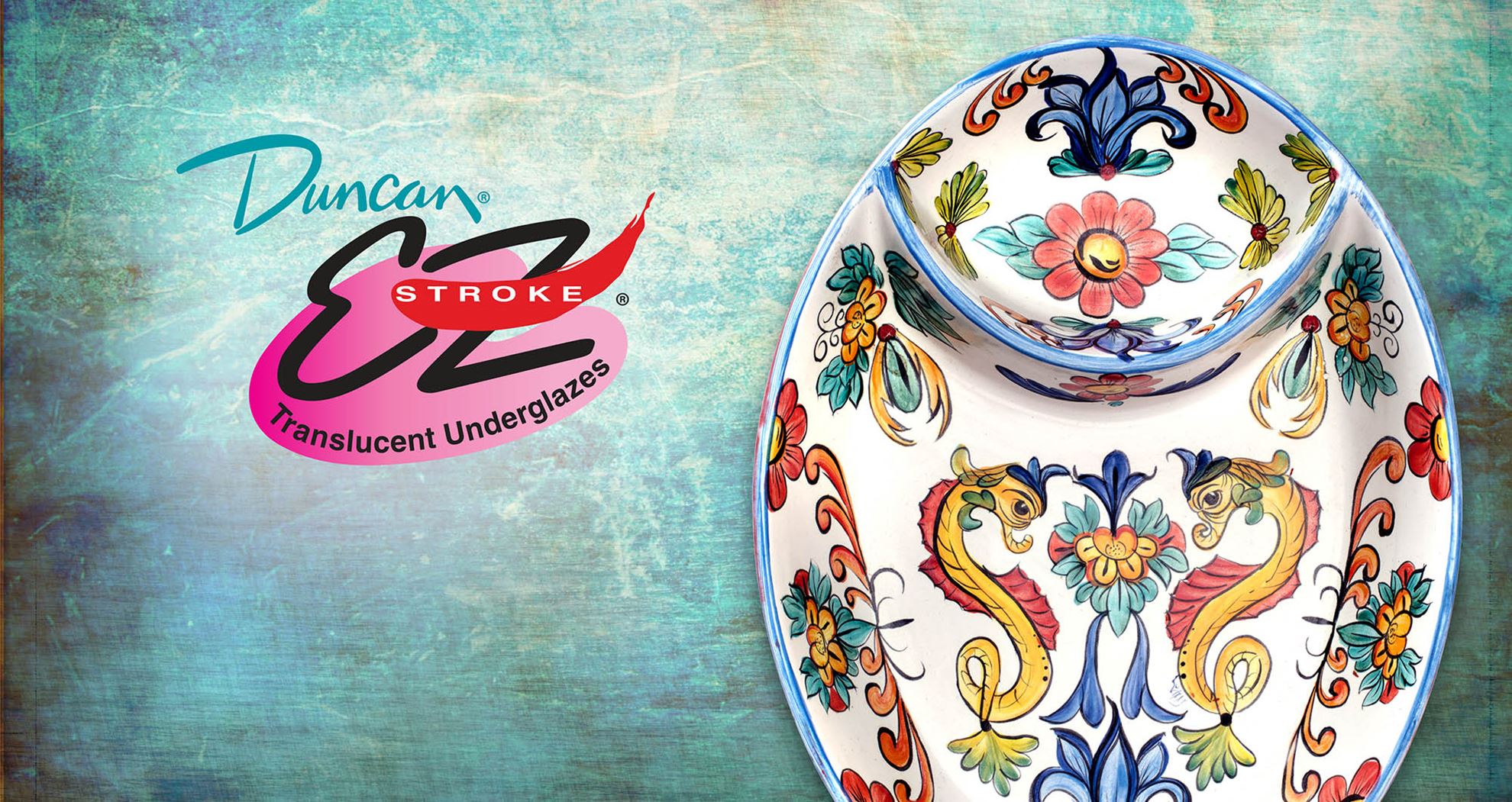 MAYCO - EZ - DUNCAN - E-Z Stroke® Translucent Underglazes - 1.015 bis 1.250°C - MAYCO-Unterglasur-Farbe - NONTOXIC - lebensmittelgeeignet