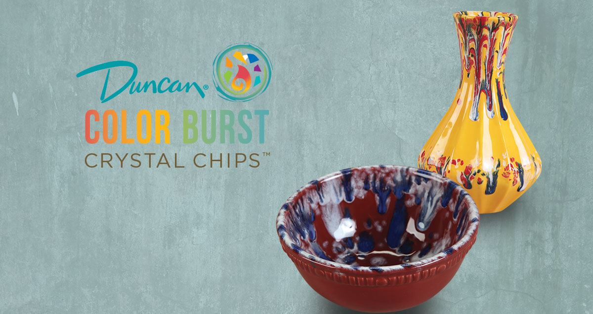 DUNCAN - CR - Color Burst Crystal Chips™ - 1.015°C bis 1.230°C -  NONTOXIC - lebensmittelgeeignet