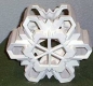Preview: ClayMagic-Gießform - neu – Schneeflocken – Vase / Windlicht – groß – 21 x 19 cm -  USA
