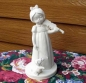 Preview: Mädchen mit Geige - Musikstunde - 20 cm hoch - Schrühware