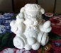 Preview: Weihnachtsbär – mit Gans – Tag 6 -  (ohne Basis) – ca. 10 cm hoch – Schrühware