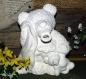 Preview: Teddy mit Schnuller und Tuch - 25 cm hoch - Schrühware