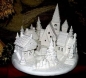 Preview: Ceramichrome – Weihnachtsdorf – 15teilig – Basis 36 cm Ø – Kirche 26,5 cm hoch - Schrühware