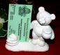 Preview: Bilderhalter – Teddy – 10 cm hoch – Schrühware