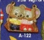 Preview: ALBERTAS–Gießform – neu – Mäuse auf Schaukel – Ornament – Hänger – 9,2 cm – Design auf Vorder-​ und Rückseite