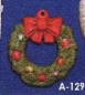 Preview: ALBERTAS–Gießform – neu – Weihnachtskranz – Ornament – Hänger – 9,2 cm – Design auf Vorder-​ und Rückseite