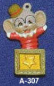 Preview: ALBERTAS–Gießform – neu – Maus in der Box – Ornament – Hänger – 9,2 cm – Design auf Vorder-​ und Rückseite