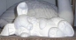 Preview: ALBERTAS-Gießform - neu - schlafender Knickohr-Hase - 25 cm lang - USA