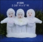 Preview: Schneebaby-Chor – 9 x 13 cm - Schrühware