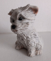Preview: Hund – Westi – 17 cm hoch – Handarbeit aus Keramik – Unikat