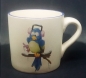 Preview: Keramik-Tasse  - Becher mit Wunschname – Motiv: Chilly Bird B