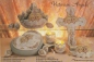 Preview: Eier mit Rosenmuster im 6er-Set – je 6,35 cm hoch – Schrühware