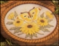 Preview: Motivplakette – Daisies mit Schmetterling - Insert - Schrühware