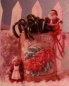 Preview: Samentüte - 15 cm hoch – Poinsettia mit Santa-Paar – Schrühware