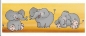 Preview: Decal – Elefanten - Rundum-Motiv für Becher – 7 x 20 cm