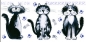 Preview: Keramik-Tasse - Becher mit Wunschname – Rundum-Motiv: Katzen – Alley Cat
