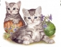 Preview: Keramik-Tasse - Becher mit Wunschtext – Motiv: 1 x Katzen