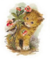 Preview: Keramik-Tasse  - Becher mit Wunschname – Motiv: 1 x Katze – 75 mm