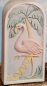 Preview: Deko – Flamingo-Bild – Motiv auf beiden Seiten – 30 cm hoch - Schrühware
