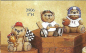 Preview: Sportteddy – Golf – ca. 8 cm hoch – Schrühware
