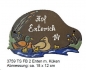 Preview: Keramik-Türschild – Entenpaar mit Küken – 18 x 12 cm – Flachbild – aufwändige Handarbeit