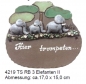 Preview: Töpfer-Türschild – drei Elefanten II – Elefanten-Familie – 17 x 15 cm – Reliefbild – aufwändige Handarbeit