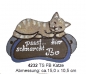 Preview: Töpfer-Türschild – Katze – 15 x 10,5 cm – Flachbild – aufwändige Handarbeit