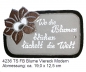 Preview: Töpfer-Türschild – Blume – Viereck – modern – 19 x 12,5 cm – Flachbild – aufwändige Handarbeit