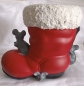 Preview: Nikolausstiefel mit Mäusen – 22 x 19,5 cm – Handarbeit – Unikat