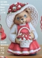 Preview: Girl Valentine Bear – 25 cm hoch – Schrühware