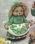 Preview: Teddy-Mädchen - St. Patrick – 25 cm hoch - Schrühware