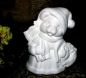 Preview: Mrs. Bear Claus – 20 cm hoch – Schrühware