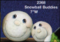 Preview: ClayMagic-Gießform – neu – Schneeball-Buddies – 17,5 cm breit - USA