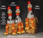 Preview: ClayMagic-Gießform - neu – Funky Chicken – 17,1 x 7,6 cm – im Bild rechts - USA - ohne Form für Füße und Kniee FN-J-3033