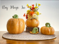 Preview: ClayMagic-Gießform - neu – Natural Pumpkin #1 – natürlicher Kürbis - 19 x 19 cm – USA