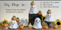 Preview: ClayMagic-Gießform - neu – Two Pack Anime Ghost im 2er-Set – je 11,4 x 11,4 cm  (ohne aufmontierte Kürbisse J-4491) – USA