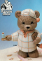 Preview: Teddy-Papa mit Kerze – 21,5 cm hoch – Schrühware