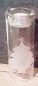 Preview: Teelicht-Leuchter aus Glas mit Weihnachtsmotiv - Tannenbaum