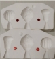 Preview: MAYCO–Gießform – neu – Baumschmuck mit Struktur im 3er-Set - 5,5+ 6,0 + 5 cm