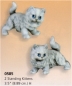 Preview: SCIOTO-Gießform – neu – stehende Katzen im 2er-Set – je 8,9 cm - USA