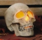 Preview: Halloween-Schädel – Totenkopf – 18 x 11,5 x 15 cm – ausgeschnitten zum Beleuchten – Schrühware