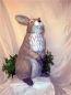 Preview: großer stehender Hase – 35 cm hoch – Schrühware