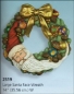 Preview: Weihnachtsmann – Wandkranz – Santa-Kranz – 35,5 cm Durchmesser – Schrühware