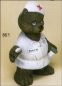 Preview: Teddy – Krankenschwester – 18 cm hoch – Schrühware