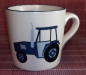 Preview: Keramik-Tasse  - Becher mit Wunschname – Motiv: 1 x Trecker – Traktor