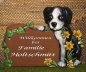 Preview: SCIOTO-Gießform - neu – Welcome-Schild – Hund – Welpe – 20 cm breit - USA