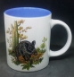 Preview: Keramik-Tasse  - Becher mit Wunschname – Motiv: 1 x Wildschwein / Boar – 80 mm