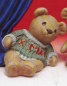Preview: Teddy mit Pullover - sitzend - 20 cm hoch - Schrühware