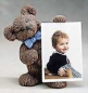 Preview: Teddy-Bilderhalter – 18 cm hoch – Schrühware