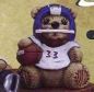 Preview: Sportteddy – Football – ca. 8 cm hoch – Schrühware